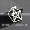 Fashion Men Jewelry Titanium 316L Stainless Steel Pentagram Pendant Necklace Free Chain