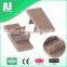 Sideflexing plate conveyor chain with base roller chains
