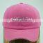 ODM OEM girls pink diamond baseball hats caps