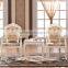 French style wooden tea table and chairs set design