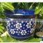 Factory blue and white plum flower painting big tree ceramic pots for garden decor                        
                                                Quality Choice