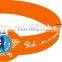 hot popular sport custom silicone bracelet no minimum with big head logo