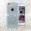 Soft glitter crystal back case for iPhone 6 sparkling abrasion resistant phone cover