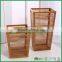 FB8-2034 bamboo wood unbrella holder storage basket