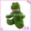 High quality stuffed plush green frog toy