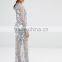 Modern Tall Evening Dresses Maxi Long Sleeve With Floral Embellishment