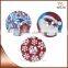 Christmas wooden Pattern buttons white back Wood Buttons 2.5cm