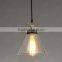 E26 Modern Glass Suspension Lighting for Lobby Decration