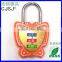 2015 design butterfly padlock mini luggage lock 3digital security code lock cjsj CH-28-3