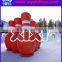 xixi toys PVC Red inflatable zorb ball bowling pins