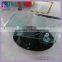 novel modeling clear bent glass coffee table swivel bar rack