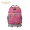Colorful girls school trolley bag