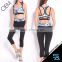 SAUANN In-stock Wholesale Custom Made Sublimation Print Compression Yoga Pants & Tops