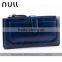 Passport and phone lady clutch purse hasp button leather wallet