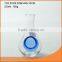 Clear round glass whiskey decanter with blue ice hole 750ml