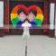party and stage perform colorful feather wings