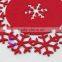 handmade felt snowflake christmas placemat oval table placemats made in China
