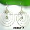 fashion ladies crystal airplane stud earrings wholesale