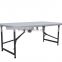 4ft new style of adjustable plastic folding table for outdoor use