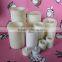 plastic led pillar plain candles with timer