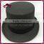 Hot selling black top wool felt hat with band