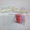 white drawstring organza candy bag for Christmas