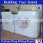 New white clothes shop step counters top display case for shoes