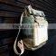 Custom high quality waxed canvas backpack