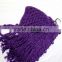 Winter knitted purple hat and scarf set wholesale colorful hat and scarf sets