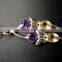 Amethyst & Citrine Cushion & Oval Cabochon Pendant , 925 Solid Sterling Silver Pendant, Designer Silver Two Stone Pendant