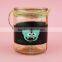 customized glass bottle/jar with handle