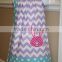 2016 Newly Arrival 100% Cotton Blue Bunny Easter Dress Toddler Girls Pillowcase Dress