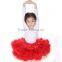 2016 baby pettiskirt with chiffon ballet fluffy tutu skirt for girls turquoise and red pettiskirt