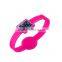 customized printed qr code silicone bracelet,silicone bracelet