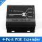 25.5W Max IEEE802.3at in 4 Channel 4-Ports POE Repeater Max Transimitte 120M Distance