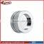 Stainless steel satin recessed and flush sliding shower door cup pull