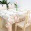 New design cheap polyester flower design embroidery tablecloth