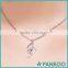 Wholesale Jewelry Supplier 925 Fashion Silver Simple Crystal Pendant