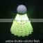 4Pcs Dark Night LED Glowing Light-up Nylon Badminton Birdies Shuttlecocks Indoor & Outdoor Sports Activity