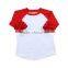 blank baby t-shirts baby girls top design baseball tee wholesale girls fall clothing