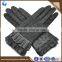 Hot sale ladies fashion dress gloves womens cashmere wool gloves with lace cuff