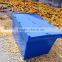 Turnover sold plastic attached lid container/colored plastic storage bin