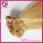 6A wholesale unprocessed Pre bonded I-tip Hair Extensions blonde Brazilian human hair extensions I tip hair extensions