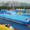 2016 popular commercial promotional large inflatable swimming pool, large matel frame swimming pool