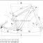 China OEM Carbon frame bike race road bicycle carbon fiber frame