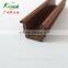 Yellow U Shape PVC/TPV Plastic Profile Products Extrusion