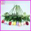 single rose bud latex real touch artificial flower for arrangements