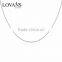 925 sterling silver chain beaded necklace