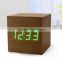 New creative wooden clock/digital alarm clock /wooden desk clock