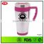 bpa free 16 oz double wall stainless steel mug with handle